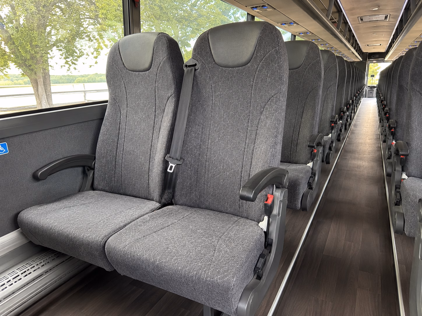 lake charles charter bus interior