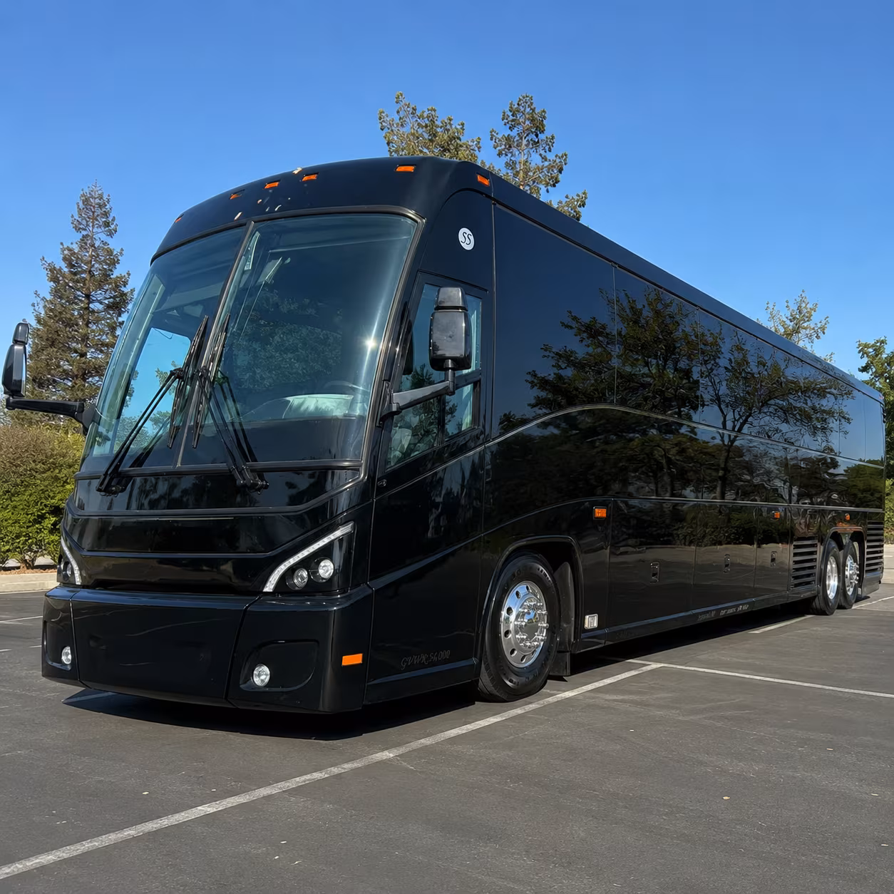 lake charles charter bus services exterior