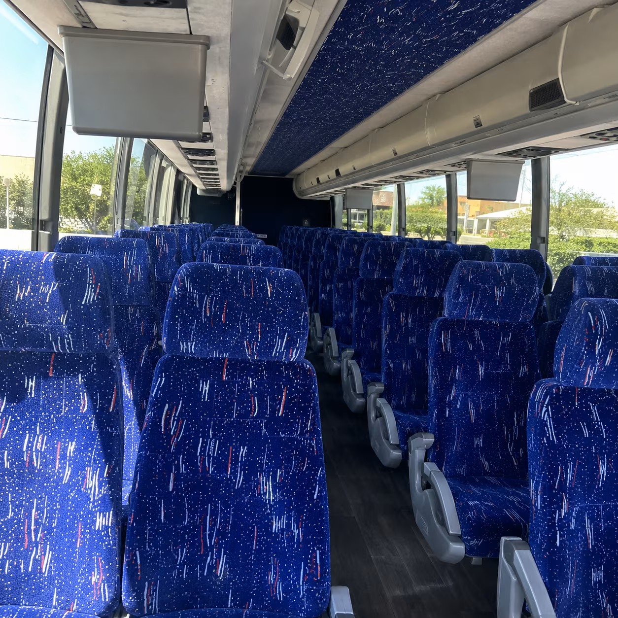 lake charles charter bus services interior